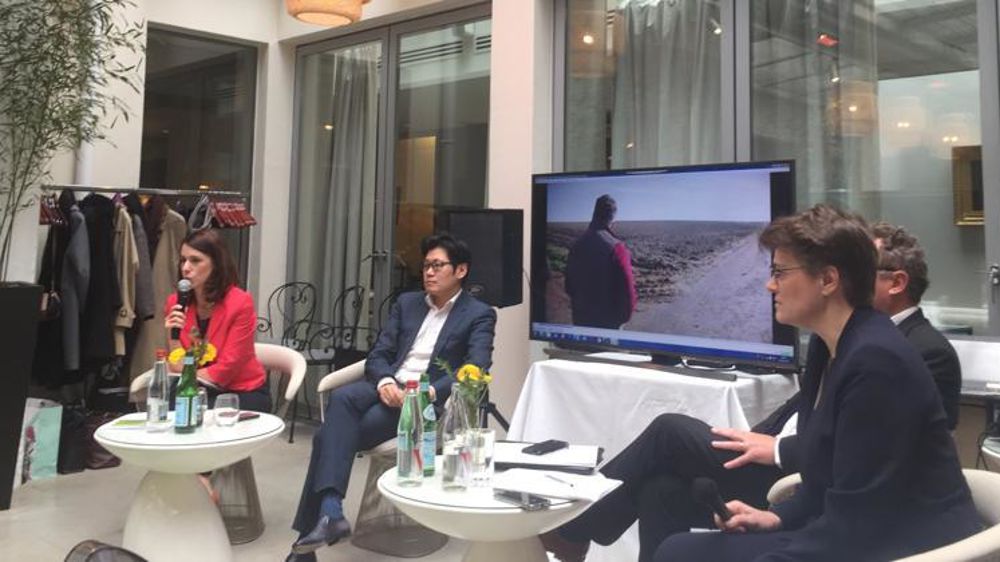Estelle Urien, directrice de Bessé Agro, Amaury Bessard, directeur de l’agence conseil Shan, et Fabienne Chapelain, responsable de l’amont agricole au sein de Bessé. © B. Quantinet/GFA